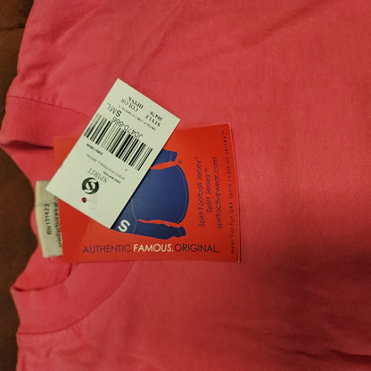 Spirit NEW Pink long Sleeve Round hem SMALL T-shirt Spellout  back SOUTHERN GIRL