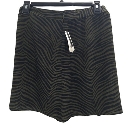 BP Olive Black Night Graphic Tiger Skirt Size Small Mini Animal Print NEW summer