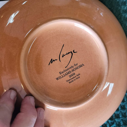 Williams Sonoma 2008 Marc Lacaze Italy Paysage 9 1/2" Salad Plates Set of 2