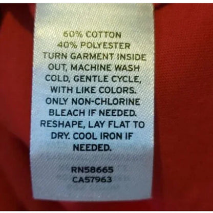 1901 By Nordstrom Christmas Holiday Graphic Print Nice-ish T-shirt Red LARGE NEW