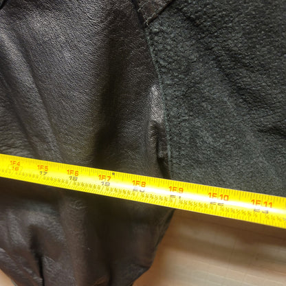 Vintage 80's bomber jacket Leather & Suede Men's Large Rockstar MOTO Coat