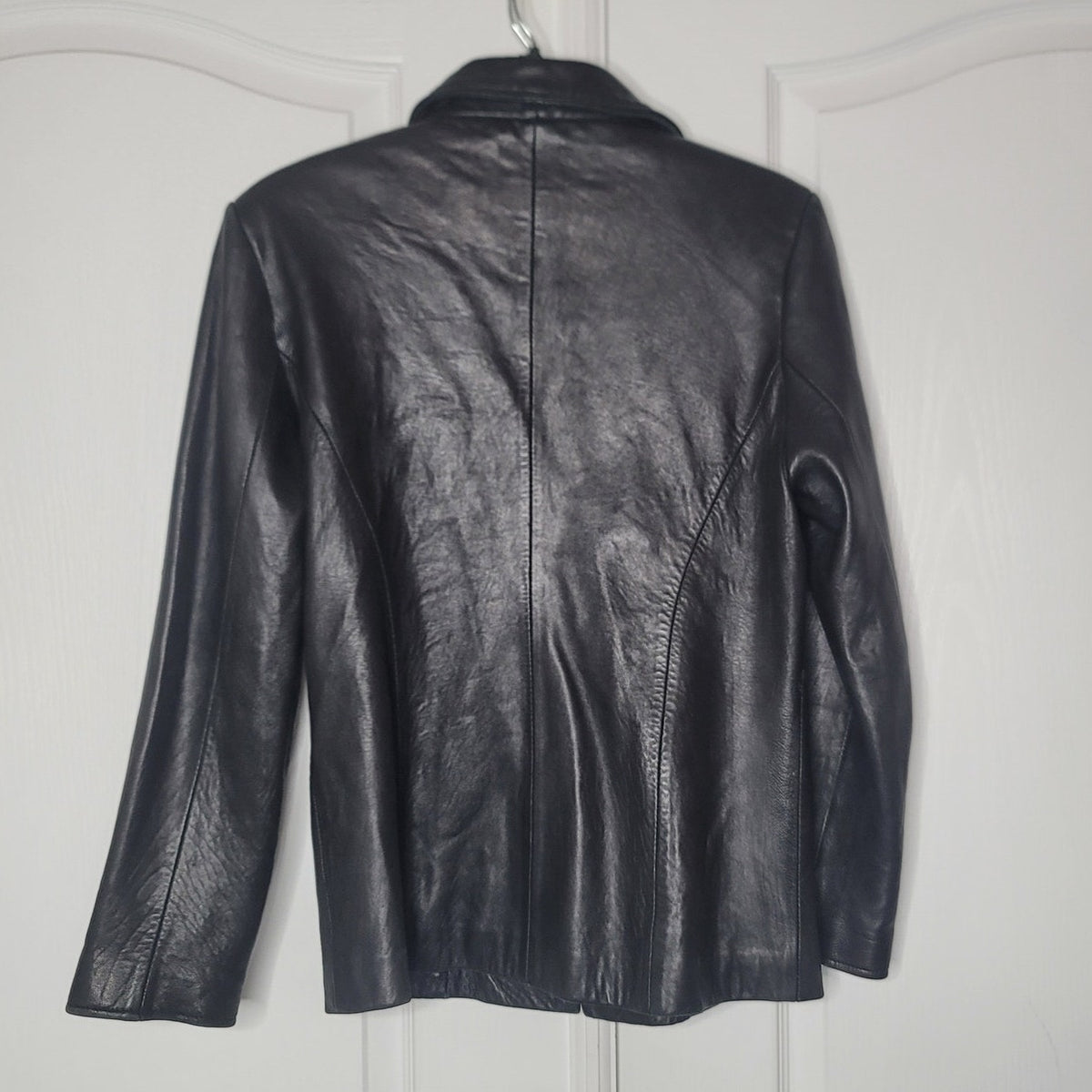 Laura Leigh Ltd. New Zealand Black Leather Lambskin jacket Womens Small SOFT