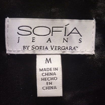 Sofia Jeans Sofia Vergara Black Velvet Double Breasted Blazer Medium Whimsygoth