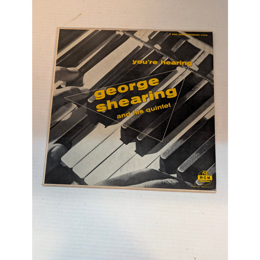 Vintage You're Hearing George Shearing MGM E3216 Mono Vinyl LP Record