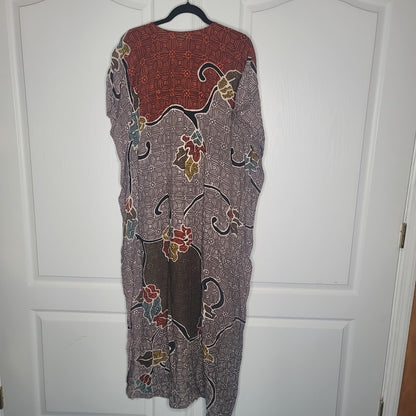 Womens House Dress ONE SIZE fits most Kaftan Beach CoverUp Cotton Colorful NEW