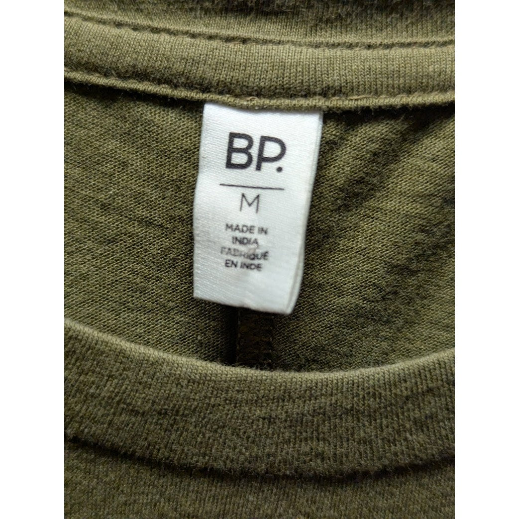 BP. cotton green short sleeve crew neck Tshirt top casual lightweight MEDIUM