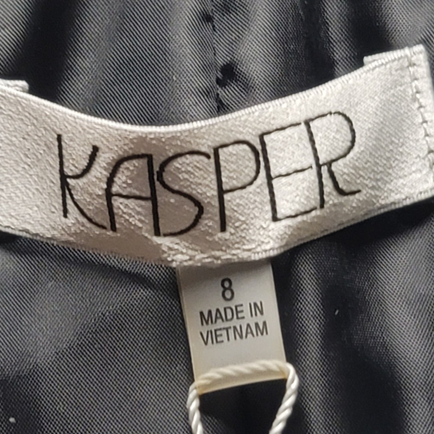 Kasper NWT Houndstooth Checked Blazer with Black Trim 8 Career Casual