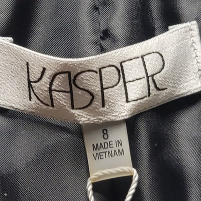 Kasper NWT Houndstooth Checked Blazer with Black Trim 8 Career Casual