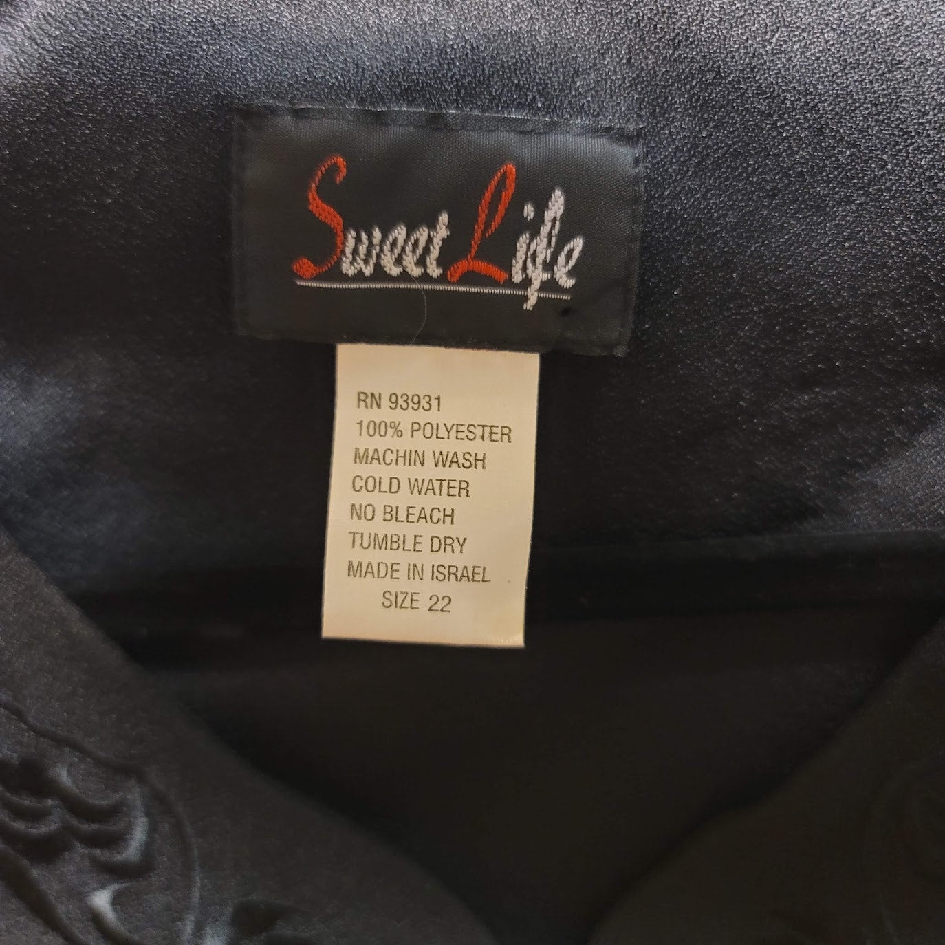 Sweet Life Black 2 pc. skirt set Size 22 Plus Womens Short Sleeve Elastic Waist