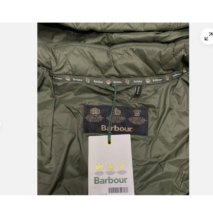 BARBOUR Jenkins Quilted Women's Jacket Size 2X $ 375 OLIVE COAT NEW