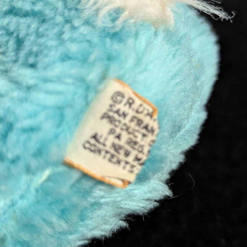Vintage 1975 R. Dakin Blue Bunny Plush Stuffed Animal Retro Kitsch Nursery Toy
