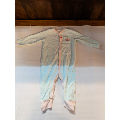 Koala Baby Baby Girls Blue Pink Floral One-Piece Bodysuit 18 Months