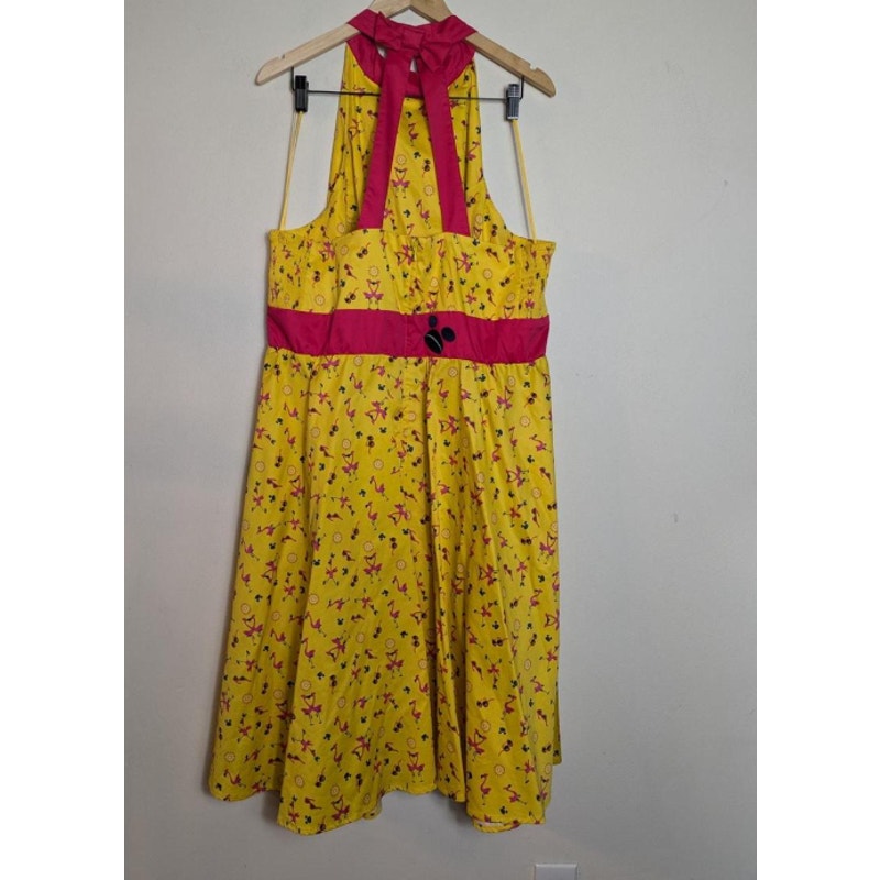 disney the dress shop Size Medium Fit Flare Sleeveless Matching Hair Tie