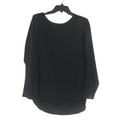 Ann Taylor NEW Black Sheer Long Sleeve Top Small