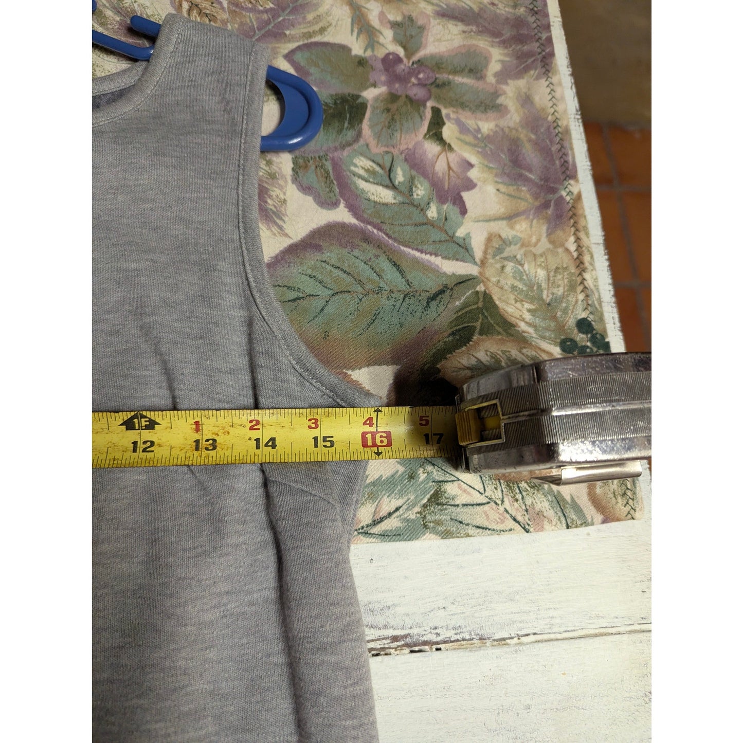 Josephine Chaus Petite Gray Knit Tank Top Womens Petite Small Layering Basic