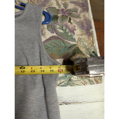 Josephine Chaus Petite Gray Knit Tank Top Womens Petite Small Layering Basic