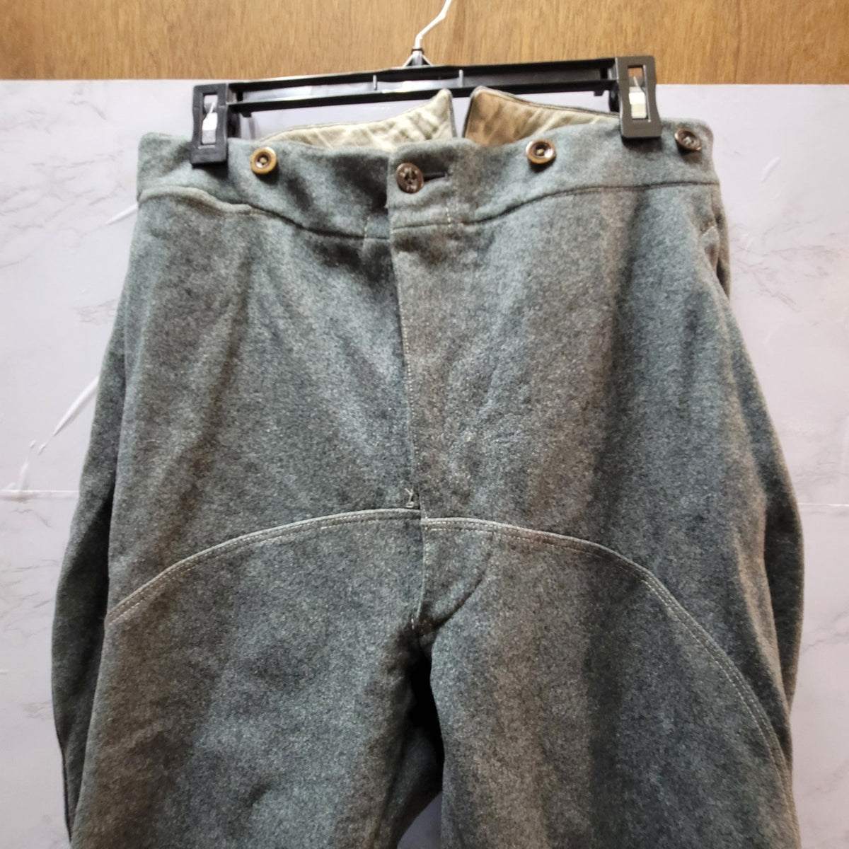 Rare WWII Swedish Army M1939 "Widengrens" Wool Grey Breeches Riding Jodhpurs