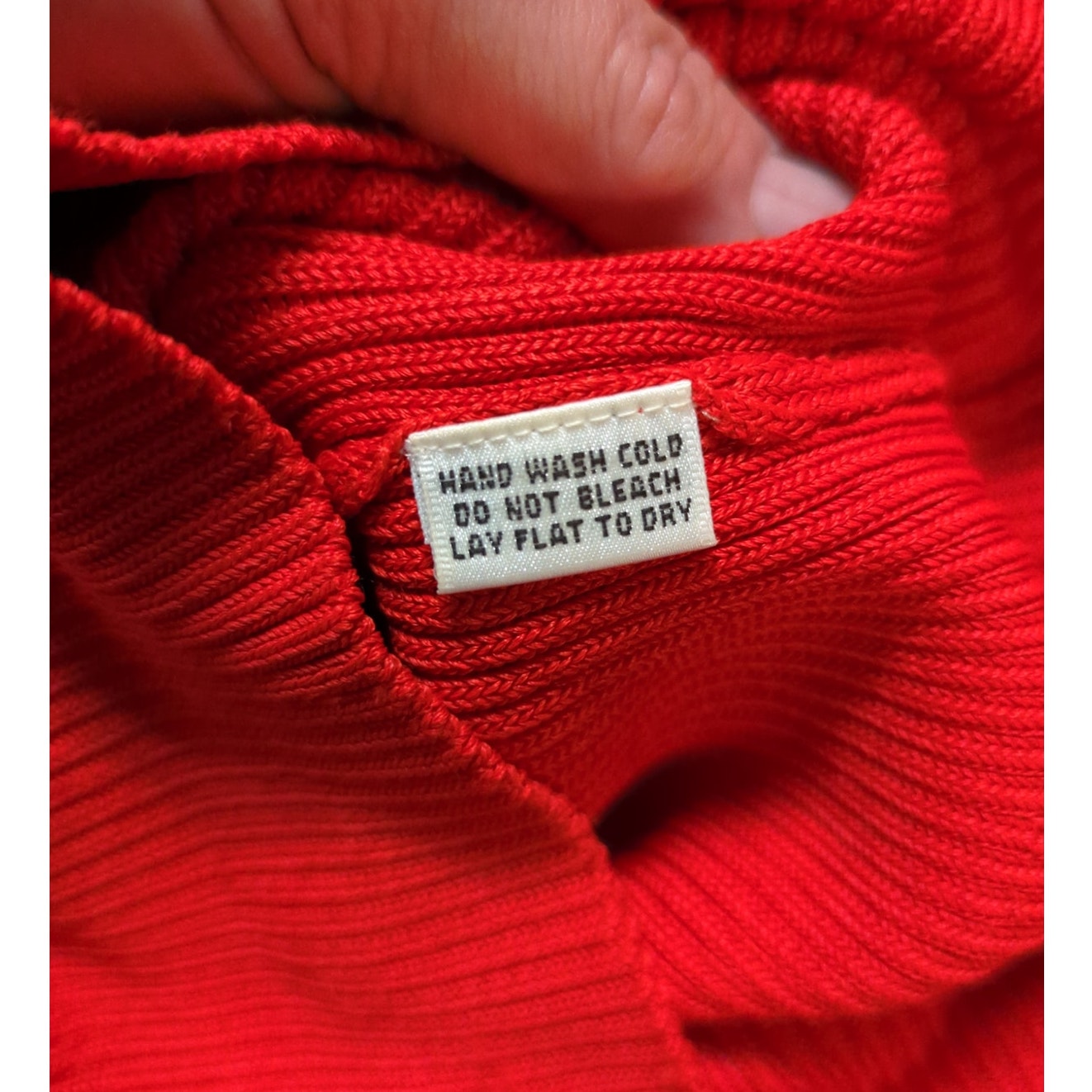 Preston & York Red Ribbed Collared Sleeveless Knit Top Size Medium