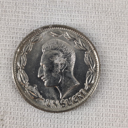 Ecuador 1 Sucre 1981 Nickel Clad Steel Coins Bulk Collection Lot of 22