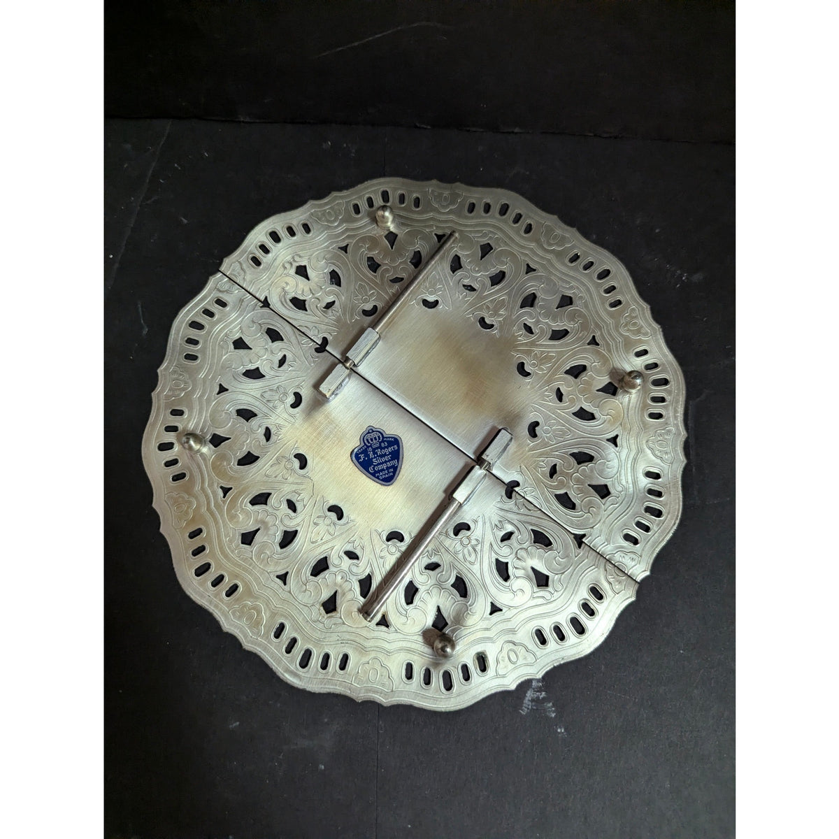 Vintage F.B. Rogers Silver Co. Expandable Silverplate Trivet