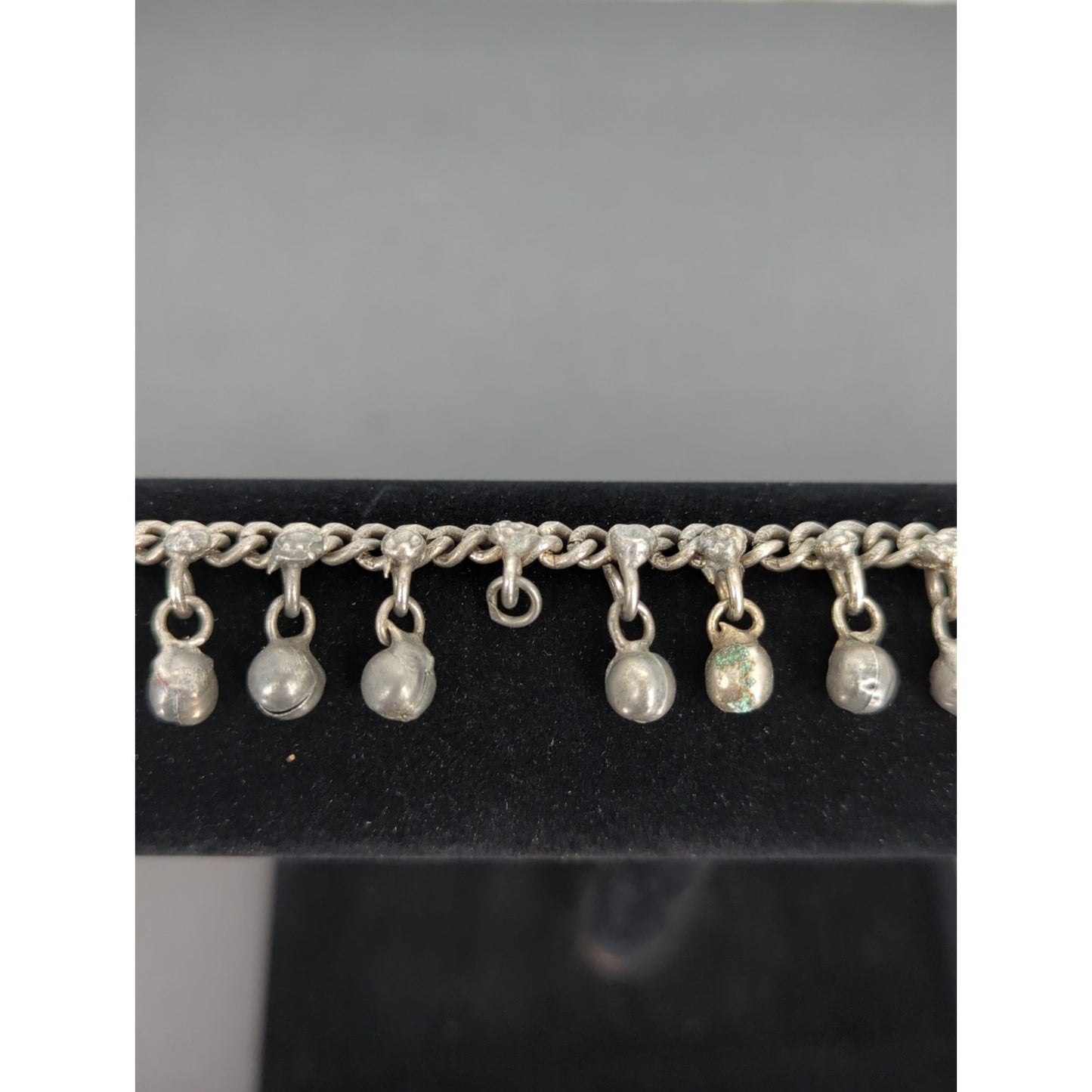 Vintage Silvertone Jingles Ankle Bracelet Anklet Missing One