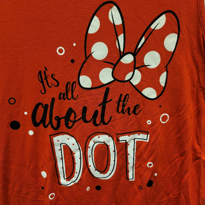 Disney Parks Red Tank Top T-Shirt Size Small Womens Minnie mouse Ears Sleeveless