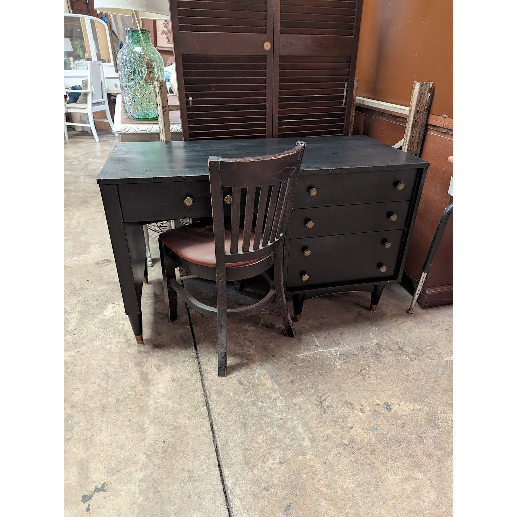 SECONDHAND SANDIES: Kent Coffee The Empresse' Desk PAINTED BY SOMEONE ELSE!  stripe bring it back