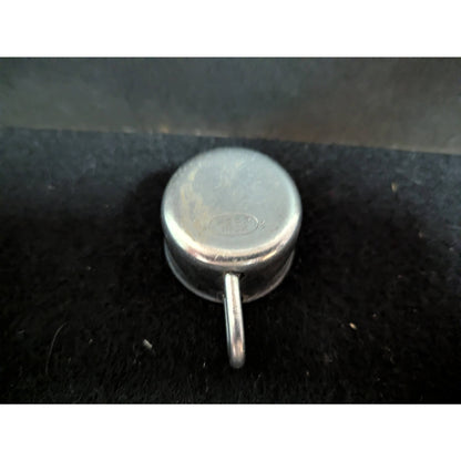 Vintage Gebrüder Hepp Miniature Stainless Steel Engraved Creamer Tiny Toy Cup