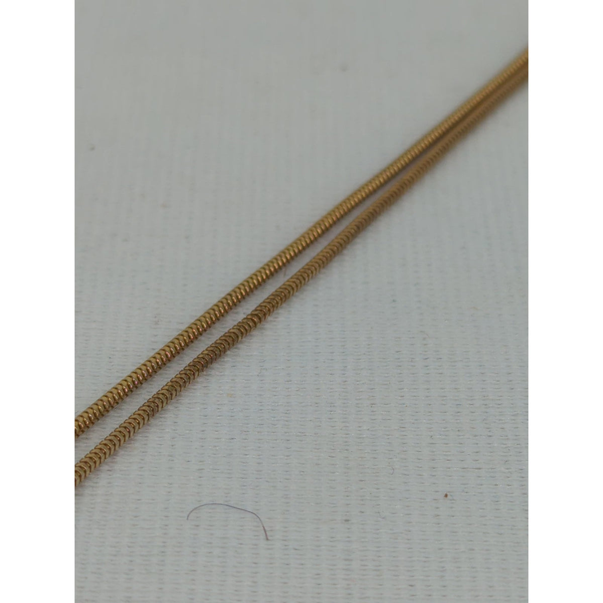 Vintage Gold Geometric Pyramid Art Deco Pendant Serpentine Necklace Blue Stone