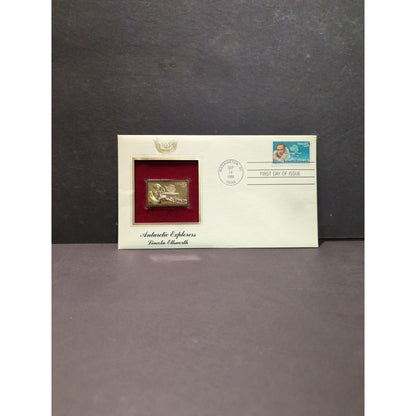 Golden Replicas of United States Stamps Collectible 22kt Gold 1988 ANTARCTIC
