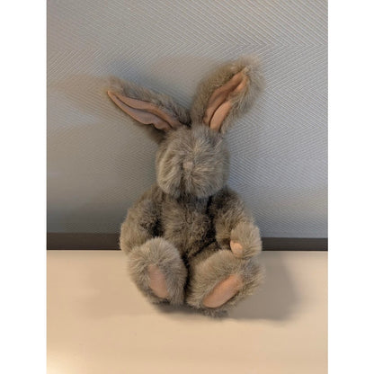 Vintage House of Lloyd Bunji Bunny Plush Gray Rabbit Stuffed Animal