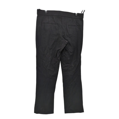 Amanda + Chelsea Women's Charcoal Gray Blue Check Flat Front Dress Pants 4