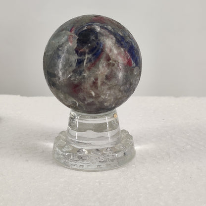 Antique German Handmade Onionskin Glass Marble Huge 2" Mammoth Rough As Is #AB2S