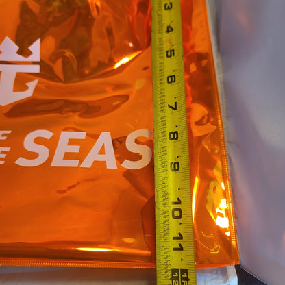 Royal Star of the Seas Orange iridescent Tote Beach Bag Rope Handle 16" x 12"