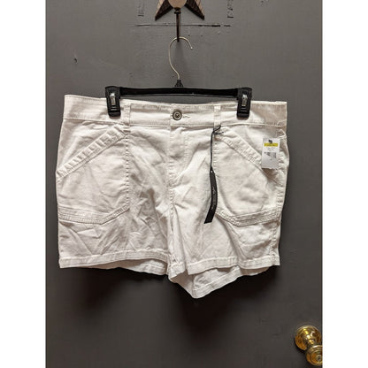 Supplies by Unionbay Twill Delaney MISSES Teen Shorts Size 14 Juniors White