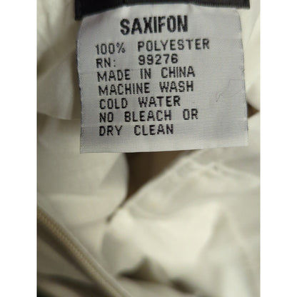 Vintage Saxifom USA Western Dress Pants Beige Polyester Ranch Cowboy 34x33