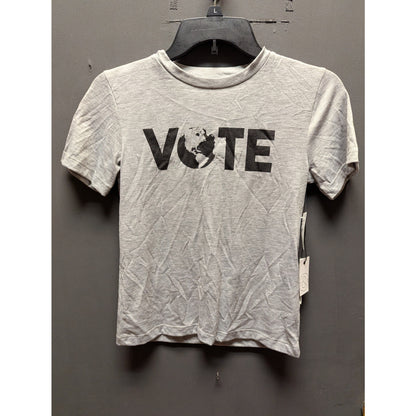 Treasure & Bond Gray "VOTE" Graphic Short Sleeve T-Shirt Small (Juniors 7/8)