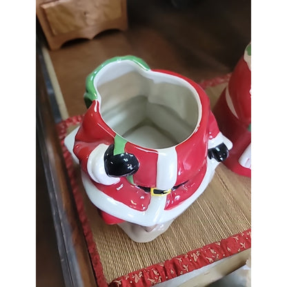 Cheryls Cookies Santa Claus on Chimney Christmas Cookie Jar Vintage