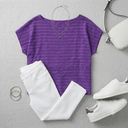 Nordstrom NWT Purple Top Extra Large Casual Summer