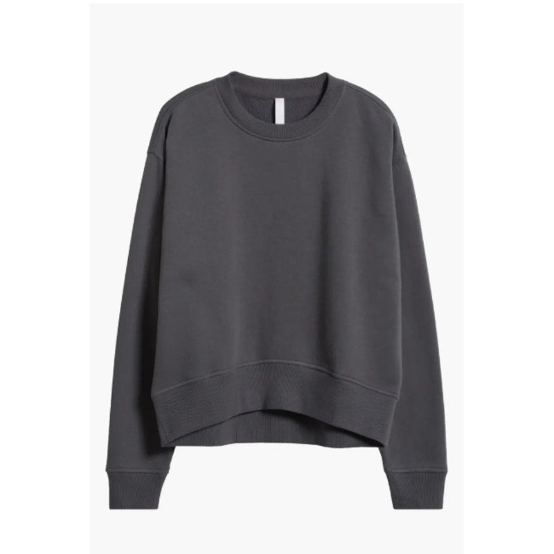 Zella highlow sweatshirt rib cuff waist Casual LIGHT Grey Porpoise ExtraSmall XS