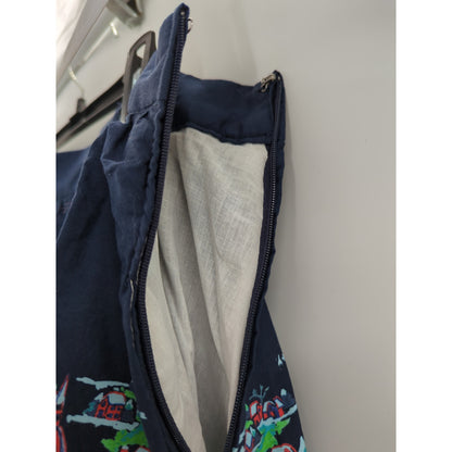 Winter Wonderland Modcloth circle Lined Skirt Size XL Side zip