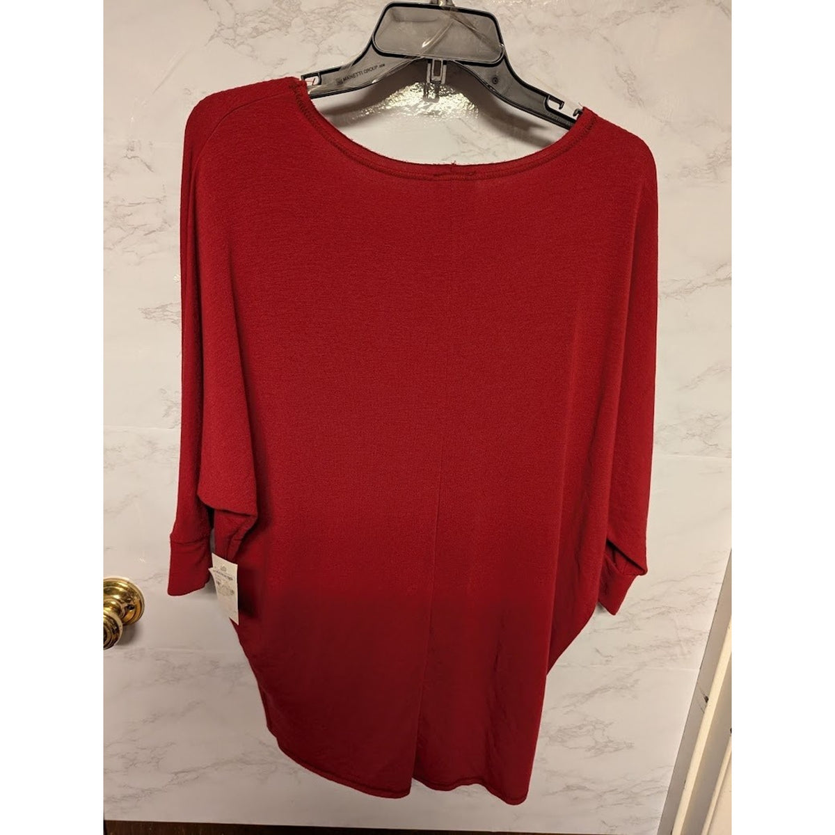 Freeloader Sweatshirt NEW crew neck Small Rasberrry Red terry blouse top shirt