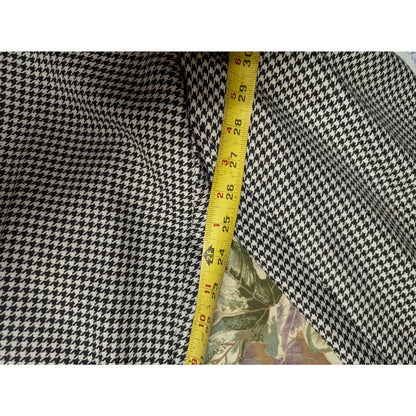 Vintage y2k Joan Leslie Classics Houndstooth Pleated Trousers High Rise Pants 8P
