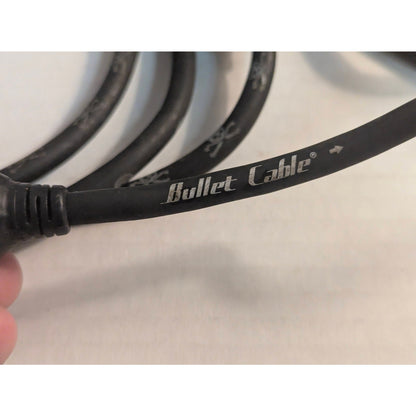 Vintage Bullet Cable 12 Ft Skull Molded Plug Guitar Instrument Cable Black