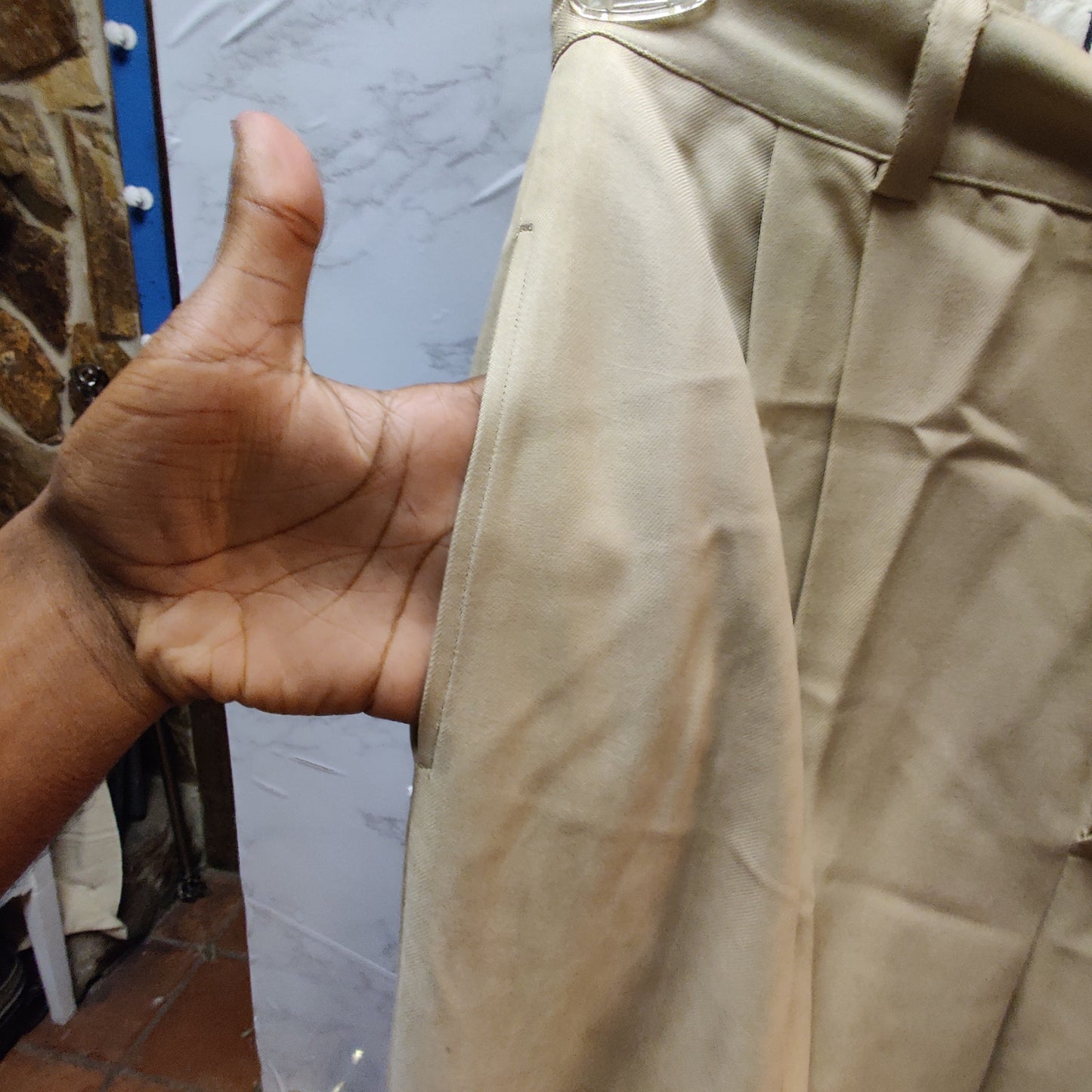 Vintage INC International Concepts 100% Silk Pleated High Waist Cuffed Pants 8