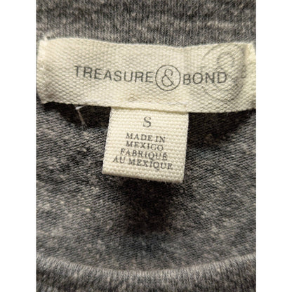Treasure & Bond Gray "GO VOTE" Graphic Short Sleeve T-Shirt Size Small NWT