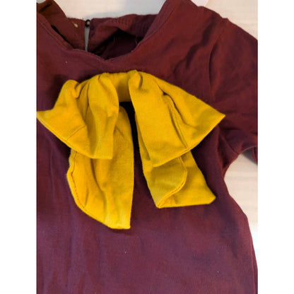 A.T.U.N. Toddler Girls Purple Gold Ruffle Long Sleeve Dress Size 3T