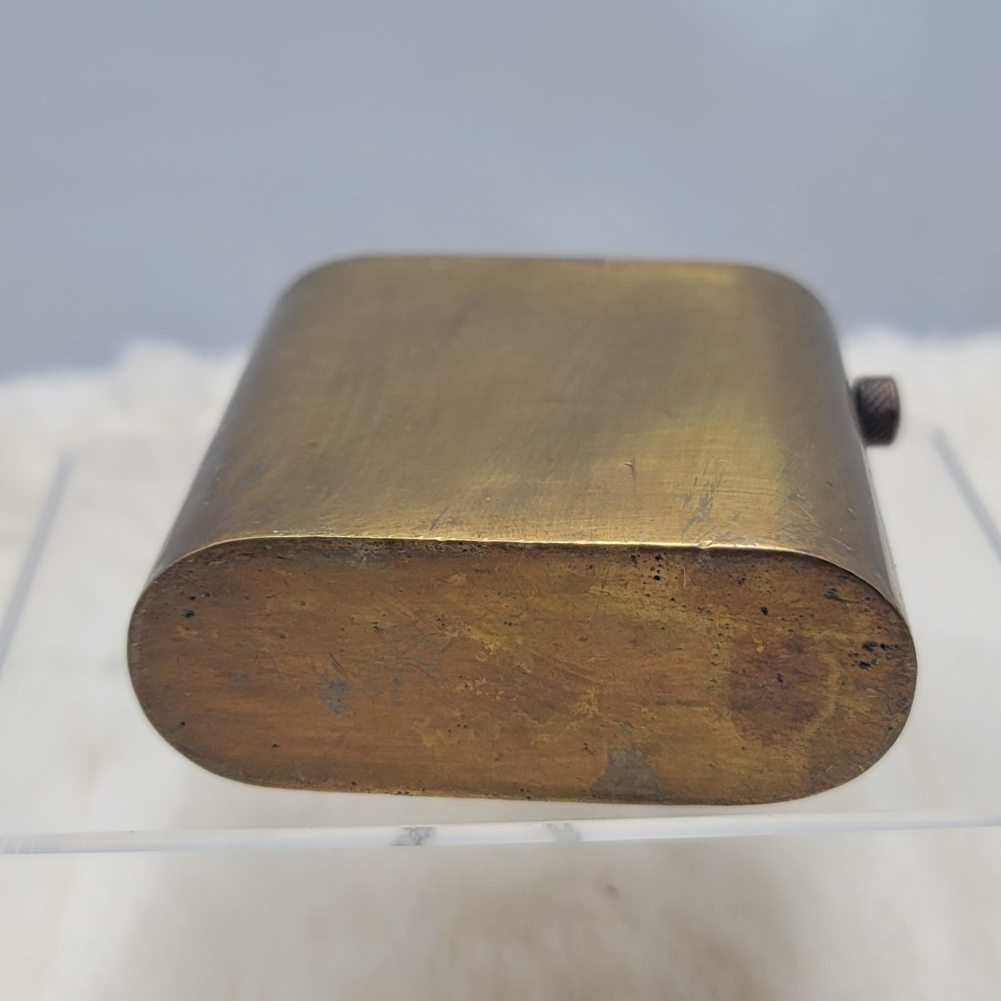 Vintage Antique Brass Lift Arm Pocket Lighter Trench Art Military Steampunk
