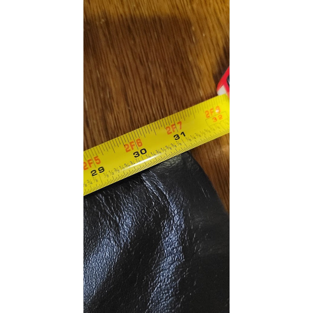 Lew Magram Size 10 Vintage Black Leather Pants fully lined 80s glam rock roll