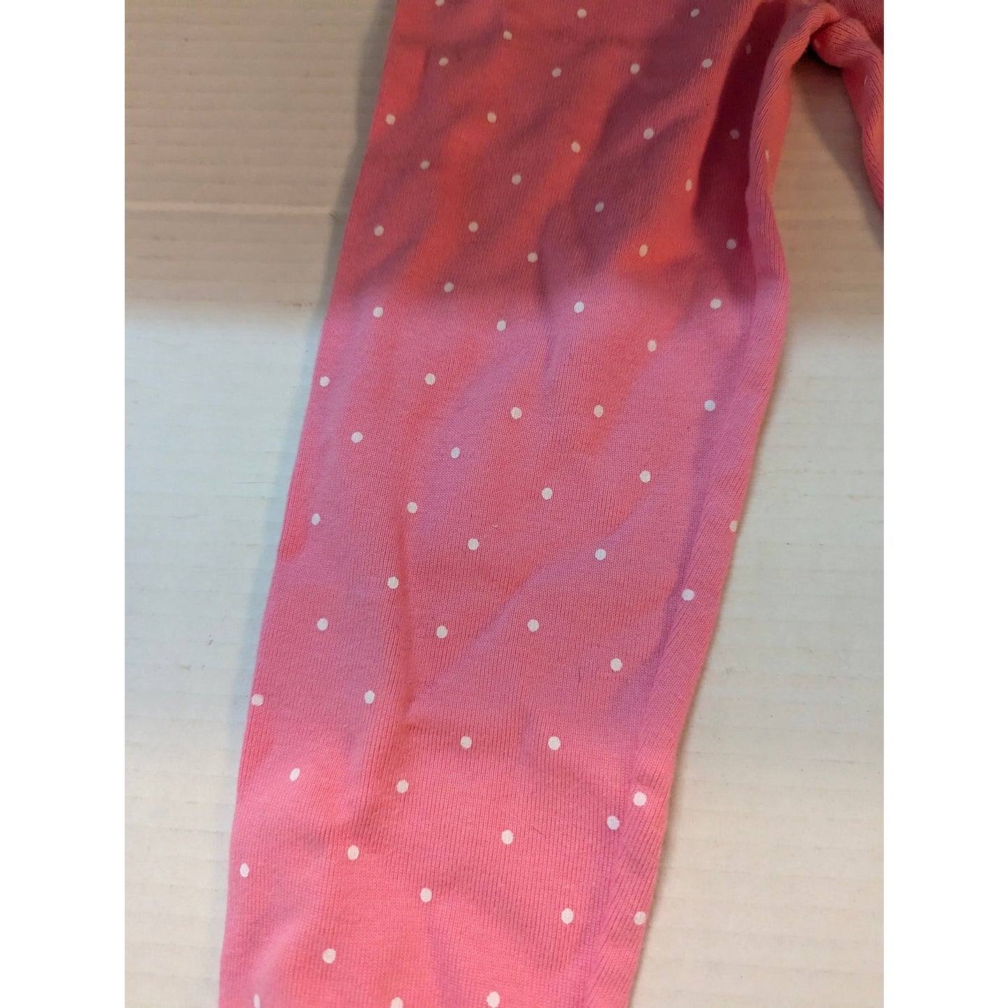 Janie and Jack Girls Pink Polka Dot Pajama Leggings Size 3